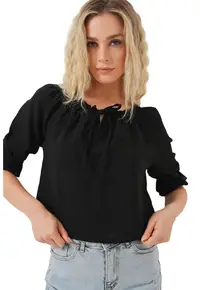 Tricou dama - HiCCUP - Textil - Negru