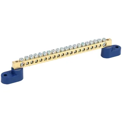Neutral bus bars with two corner Izolators SHNI-6x9-20-U2-S