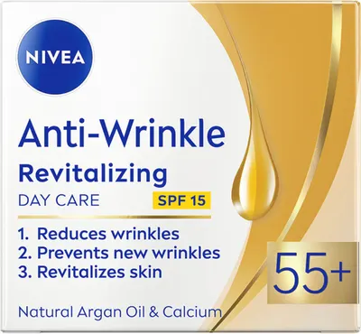 Nivea Anti-Wrinkle Cremă de zi regeneratoare, 55+, 50 ml