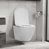 Gossi vas wc suspendat fara rama, alb, ceramica