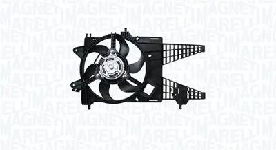 Ventilator radiator (cu carcasa) potrivit FIAT IDEA, PUNTO, PUNTO HATCHBACK; LANCIA MUSA 1.3D 06.03