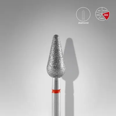 Capat freza diamant Staleks Expert con rotunjit fina 5 mm - 410