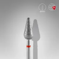 Capat freza diamant Staleks Expert con rotunjit fina 5 mm - 410