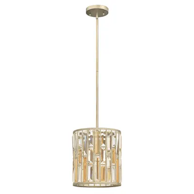 Lampa suspendata Gemma 1 Light Mini Pendant – Silver Leaf