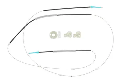 Set reparatie macara geam dreapta potrivit VW POLO, POLO III, POLO III CLASSIC, POLO/HATCHBACK 1994-2002 - (set, electric)