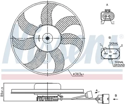 Ventilator Radiator Stanga Potrivit Audi A1, A3, Tt; Seat Altea, Altea Xl, Ibiza Iv Sc, Leon, Toledo Iii; Skoda Octavia Ii, Superb Ii, Yeti; Vw Beetle, Caddy Alltrack 1.0-3.6 02.03