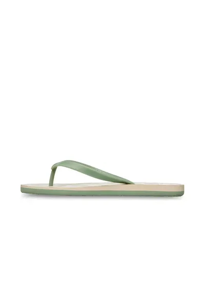 Papuci flip-flop cu imprimeu pe talpa Tahiti VII - Verde/Roz pal
