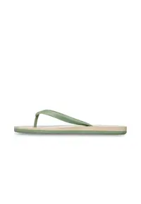 Papuci flip-flop cu imprimeu pe talpa Tahiti VII - Verde/Roz pal