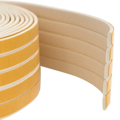 vidaXL Banda adeziva pentru feronerie Alb 8 x 2 mm 12 m Spumă EPDM