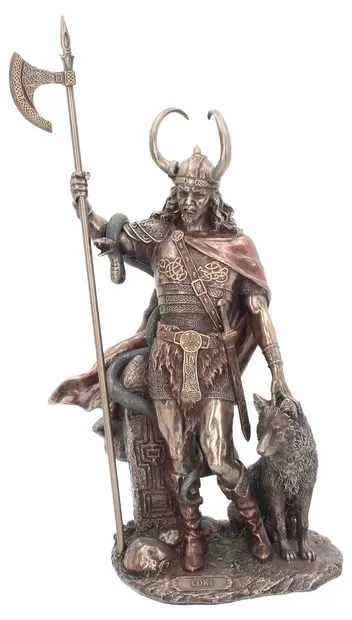 Statuetă Nemesis Now Mythology: Norse Gods - Loki, 35 cm