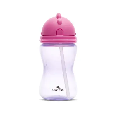 Sticla copii cu pai Lorelli Baby Care Roz, Mov