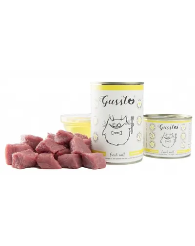 Gussto Cat Fresh Calf Carne Proaspătă de Viţel 400 G