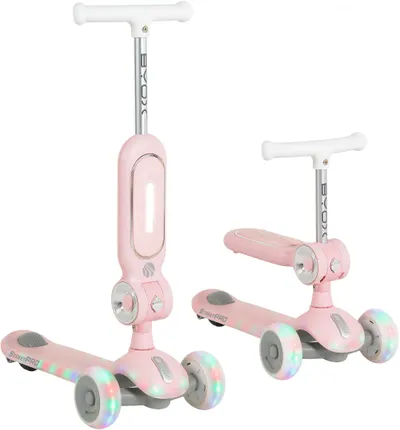 Trotinetă pentru copii 2 în 1 Byox - StreetPro, roz