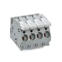 PCB terminal block; lever; 6 mm²; Pin spacing 7.5 mm; 6-pole; CAGE CLAMP®; commoning option; 6,00 mm²; gray