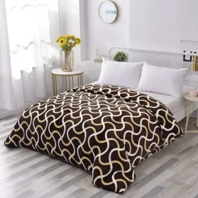 Patura pufoasa cocolino 200x230cm, 240g/mp, Maro, dungi