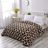 Patura pufoasa cocolino 200x230cm, 240g/mp, Maro, dungi