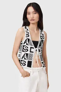 AllSaints vestă din bumbac FLORENCE