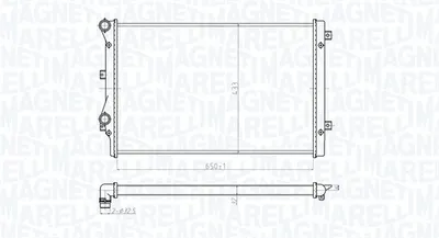 Radiator Motor Potrivit Audi A3, Tt; Seat Altea, Altea Xl, Leon, Toledo Iii; Skoda Octavia Ii, Rapid, Superb Ii, Yeti; Vw Beetle, Caddy Alltrack, Caddy Alltrack Minivan, Caddy Iii 1.0-2.0d