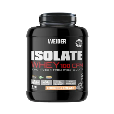 Pudră Proteică Izolat Zer, Weider, Isolate Whey 100 CFM, 2 kg, cookies