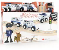 Set din lemn Jadore - Poliție, 25 piese
