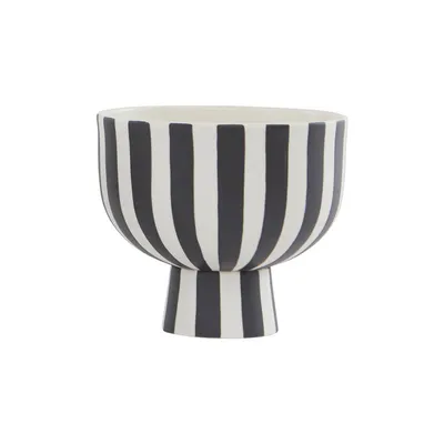 Bol mic alb-negru pentru servire din gresie Toppu – OYOY Living Design