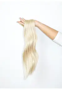 Extensii Clip-On Drept Blond Alb-ELCC1816S