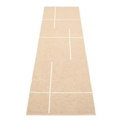 Covor tip traversă pentru interior și exterior bej 70x270 cm Fred Beige – Pappelina