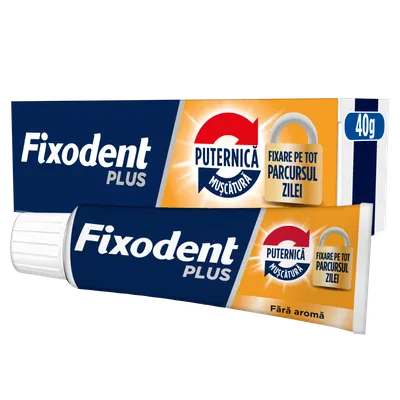 Crema adeziva pentru proteza dentara Plus Best Hold, 40g, Fixodent