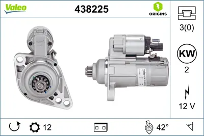 Electromotor (12v, 2kw) Potrivit Audi A1, A3; Seat Altea, Altea Xl, Ibiza Iv, Ibiza Iv Sc, Ibiza Iv St, Leon, Toledo Iv; Skoda Fabia Ii, Rapid, Roomster, Roomster Praktik 1.2-2.0d 03.04