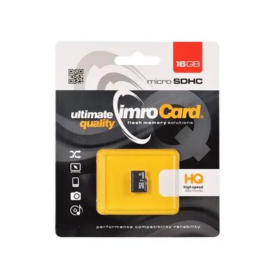 Card Memorie microSDHC Imro, 16Gb, Clasa 10 / UHS-1 U1