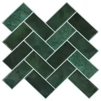 vidaXL Plăcuță în Zigzag 50 buc. Verde închis 30 x 30 cm