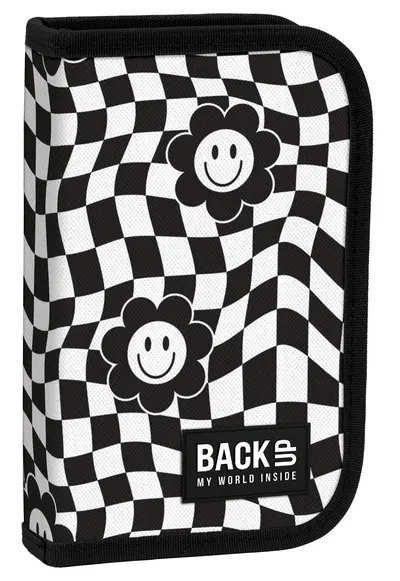 Penar cu rechizite BackUp SW - Happy Face, 1 fermoar și 2 aripi