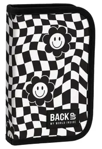 Penar cu rechizite BackUp SW - Happy Face, 1 fermoar și 2 aripi