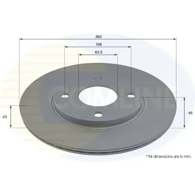 Disc frana COMLINE ADC2880V