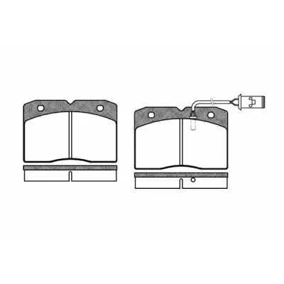 Set placute frana, frana disc REMSA 0211.22