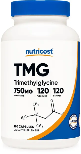 TMG, 750 mg, 120 capsule, Nutricost