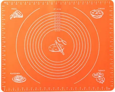 Covoraș de frământare din silicon Morello - Orange Salmon, 50 х 40 cm, portocaliu