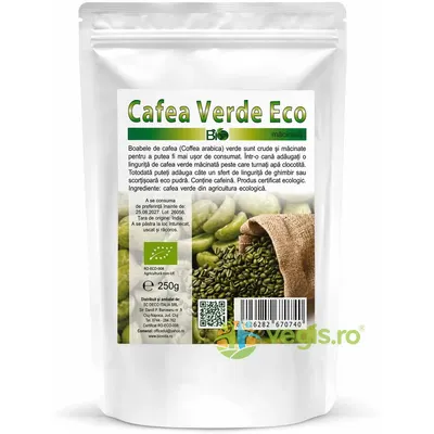 Cafea Verde Macinata Ecologica/Bio 250g