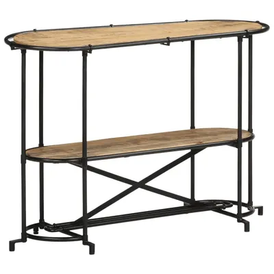 Gossi masa consola, 110x42x76 cm, lemn masiv de mango brut