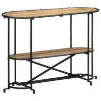Gossi masa consola, 110x42x76 cm, lemn masiv de mango brut