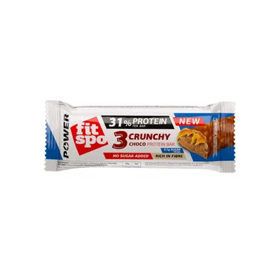 Baton proteic cu ciocolata crocanta Power, 50g, FitSpo