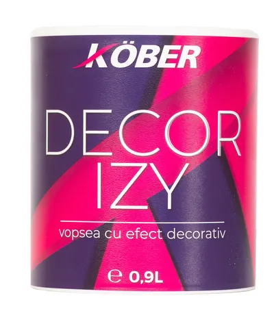 Vopsea decorativa KOBER DECOR IZY, 0.9L, galben solar / V8770GLU1S-P0.9L