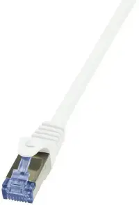 Cablu S/FTP LogiLink CQ3101S, Patchcord, CAT.6A, 10G, 15 m (Alb)