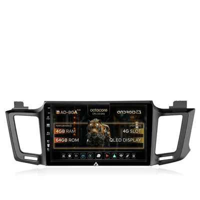 Navitatie Toyota RAV4 (2013-2018), Android, A-Octacore 4GB RAM + 64GB ROM, 10.1 Inch - AD-BGA10004+AD-BGRKIT060