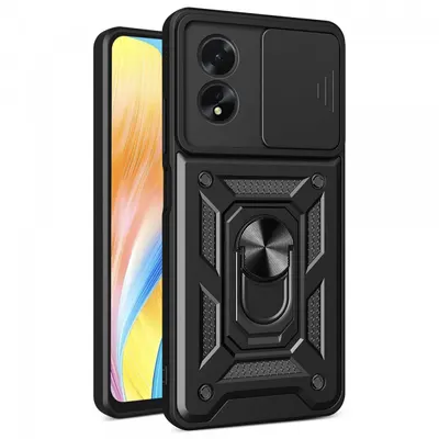 Husa pentru Oppo A18 / A38, Techsuit, CamShield, Neagra