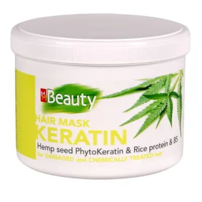 Masca regeneranta cu keratina pentru par deteriorat, MM Beauty | 500 ml