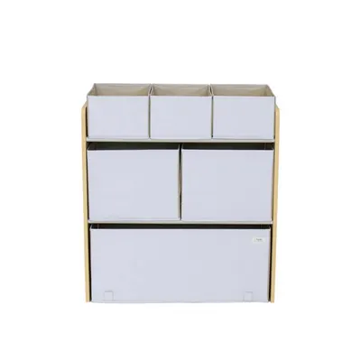 Organizator din material reciclat pentru jucarii Gri 3 Sprouts