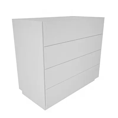 Comoda LINES, alb, 90x45x81,6 cm