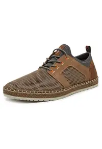 Pantofi barbati - maro - textil - piele naturala