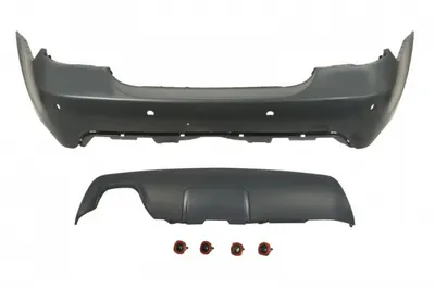 Bara (Spate, cu orificiul barei de tractare, M-POWER, cu valabilitate, cu orificii senzori parcare, grunduit) potrivit BMW 5 (E60) Sedan 07.03-12.10